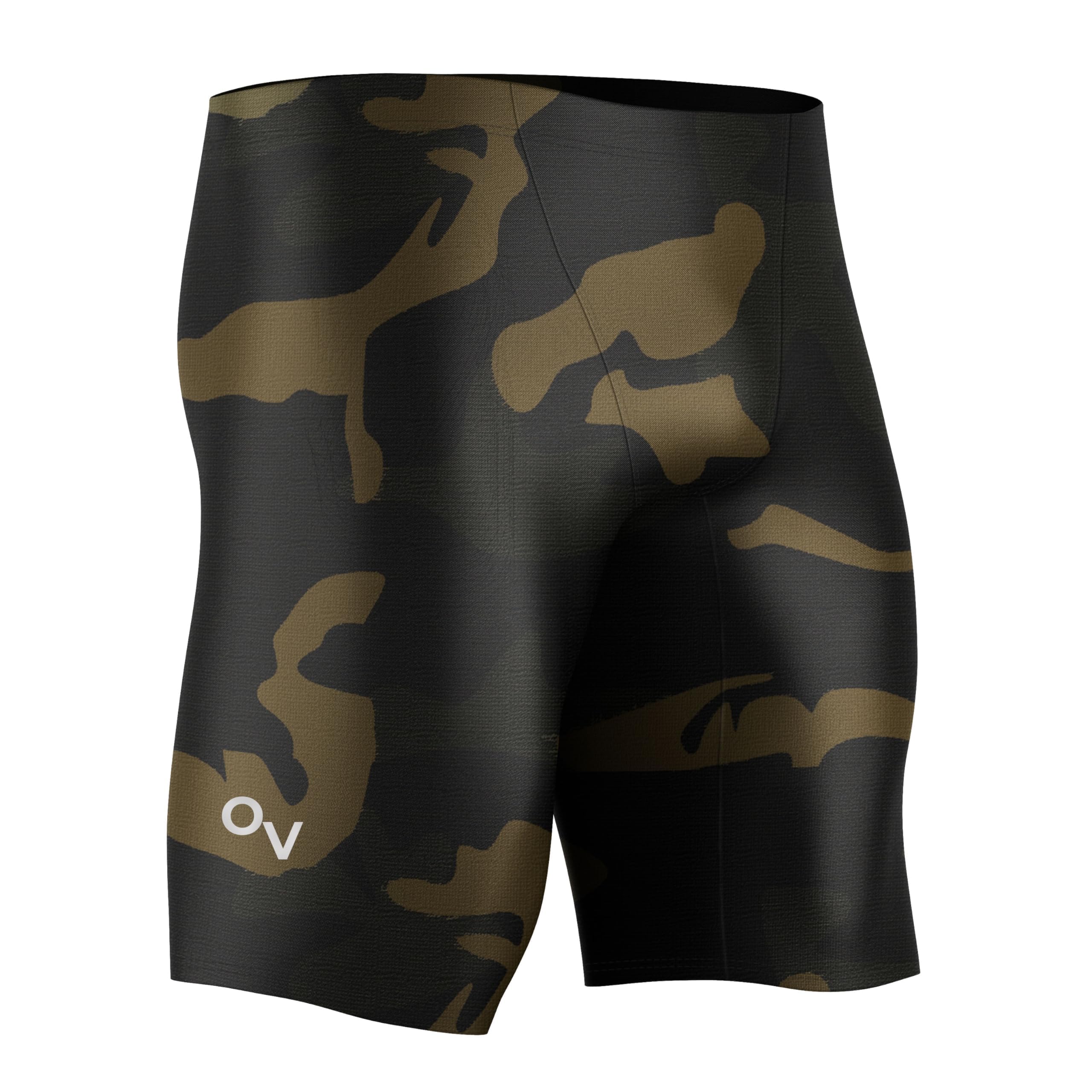 Onvous Men's Green Camouflage Swim Jammers For | Athletic Swimwear Jammer | Jammer For Swimming | Swim Jammers - Combat - 36