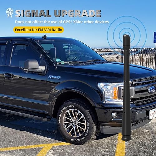 Miniatura 2 de Antena compatible con J-eep Wrangler JK JKU JL JLU Rubicon Sahara (2007-2023) y Ford F150 2009-2023 y otros modelosReemplazo de antena de goma