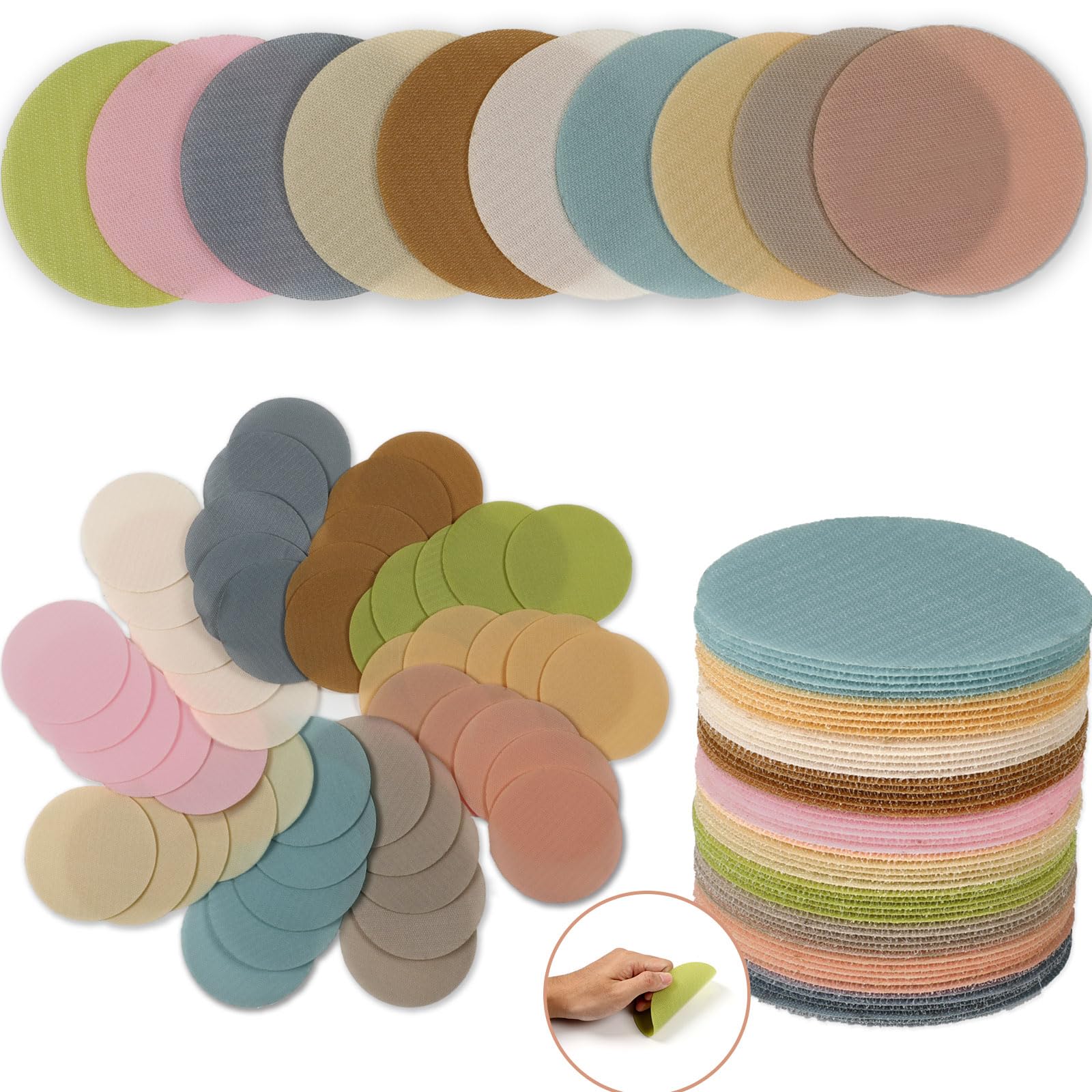 50Pcs Multicolor Spot Markers Carpet Floor Spots Markers Standing Dot for Flexible Carpet Dots for Classroom Decorations School Supplies for