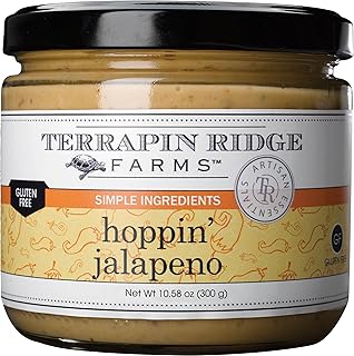 Terrapin Ridge Farms Gourmet Hoppin' Jalapeno Dip – Zesty Pickled Jalapeño & Ranch Spread – 10.58 oz Jar