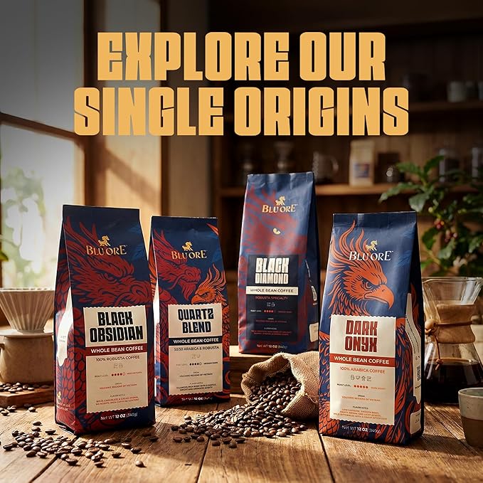 Café Especial Blu Ore Black Diamond Robusta Grano Tostado Intenso miniatura 9