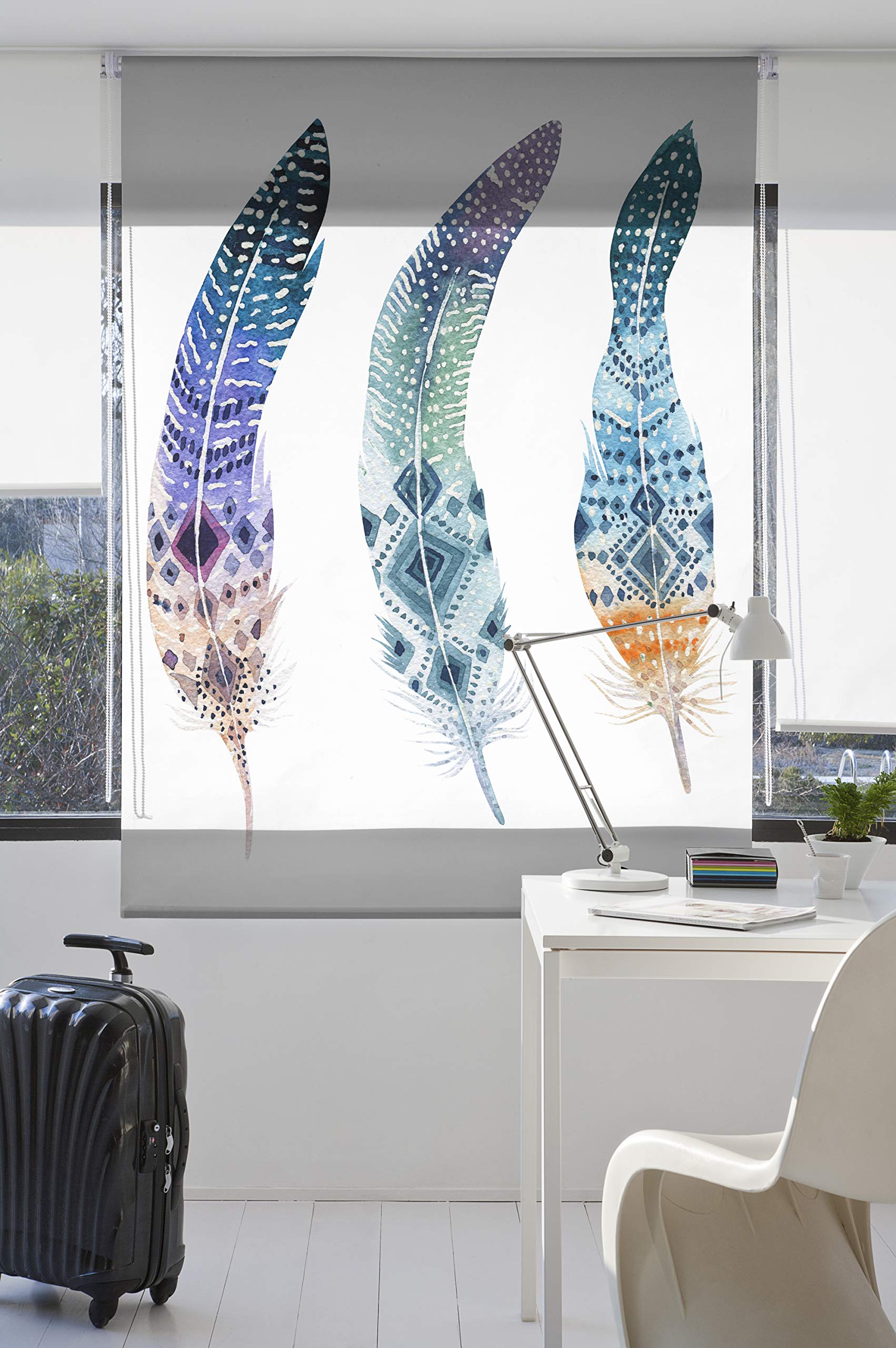 Estoralis | Animaux | Store Enrouleur | sans Outil Tissu translucide imprimé | A-164 | 55 x 150 cm. (Largeur/Hauteur) Taille du Tissu 52 x 150 cm. | Stores pour fenêtres et Portes