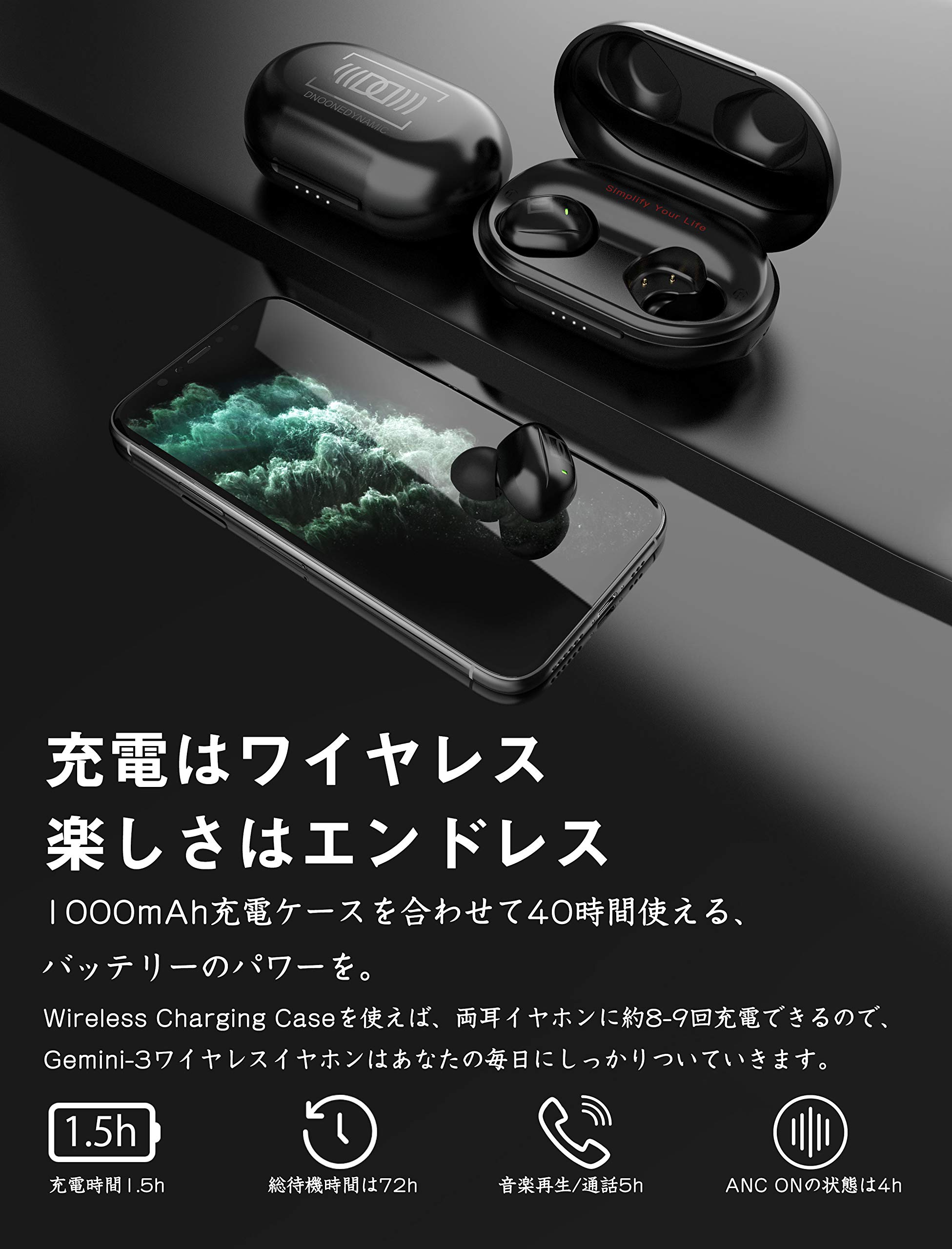 Amazon.co.jp: アクティブノイズキャンセリングイヤホン