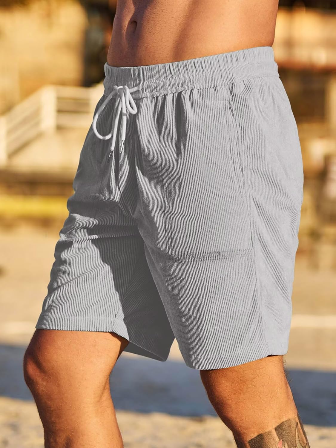 Shorts masculinos de veludo cotelê elástico cintura cordão algodão casual ajuste clássico frente plana leve verão praia shorts (P-2GG) em promoção! Veja a oferta e mais achadinhos de Shorts & Bermudas 3 Hoje é o melhor dia para comprar Shorts masculinos de veludo cotelê elástico cintura cordão algodão casual ajuste clássico frente plana leve verão praia shorts (P-2GG) com aquele preço maroto! Promoção! Aproveite a oferta! 3