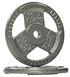 F​itvids Cast Iron 2-Inch Olympic Weight Plate Sets for Strength Training & Weightlifting, 70​ LBS or 120 LBS Sets