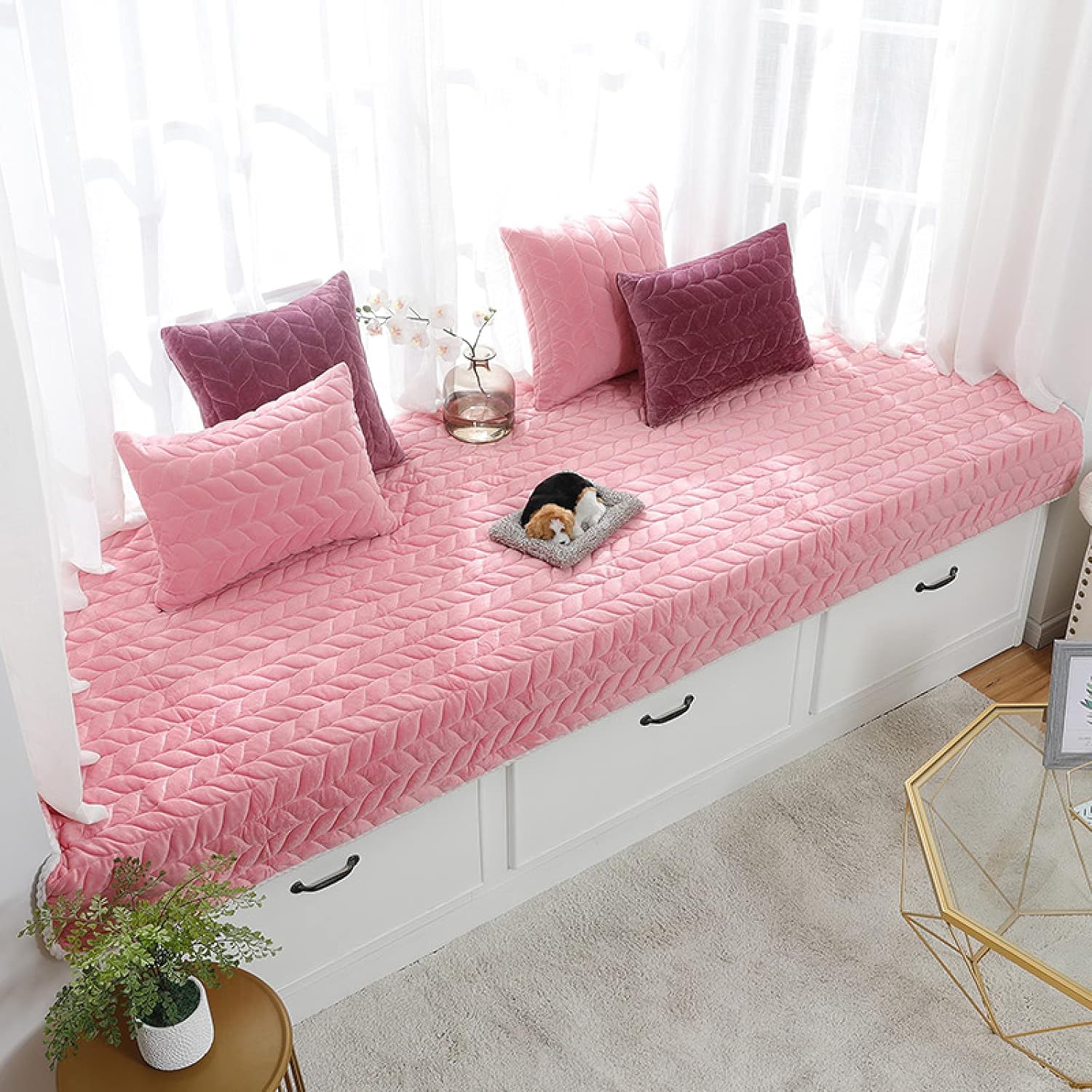 GAOYH Bay Window Seat Cushion Indoor, Modern and Simple Plush Tatami Bay Window