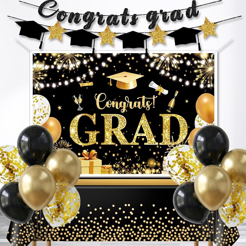 16PCS Graduation Party Decorations and Congratulations Decorations for Graduation Party Class of Celebration Supplies