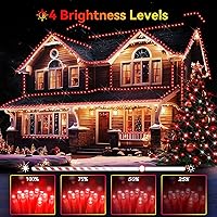 Vista 4 de Hezbjiti Luces de Cadena Navideñas LED de 1000 LED 403 Pies para Exteriores, 8 Modos de Iluminación IP44 Luces de Hadas Impermeables