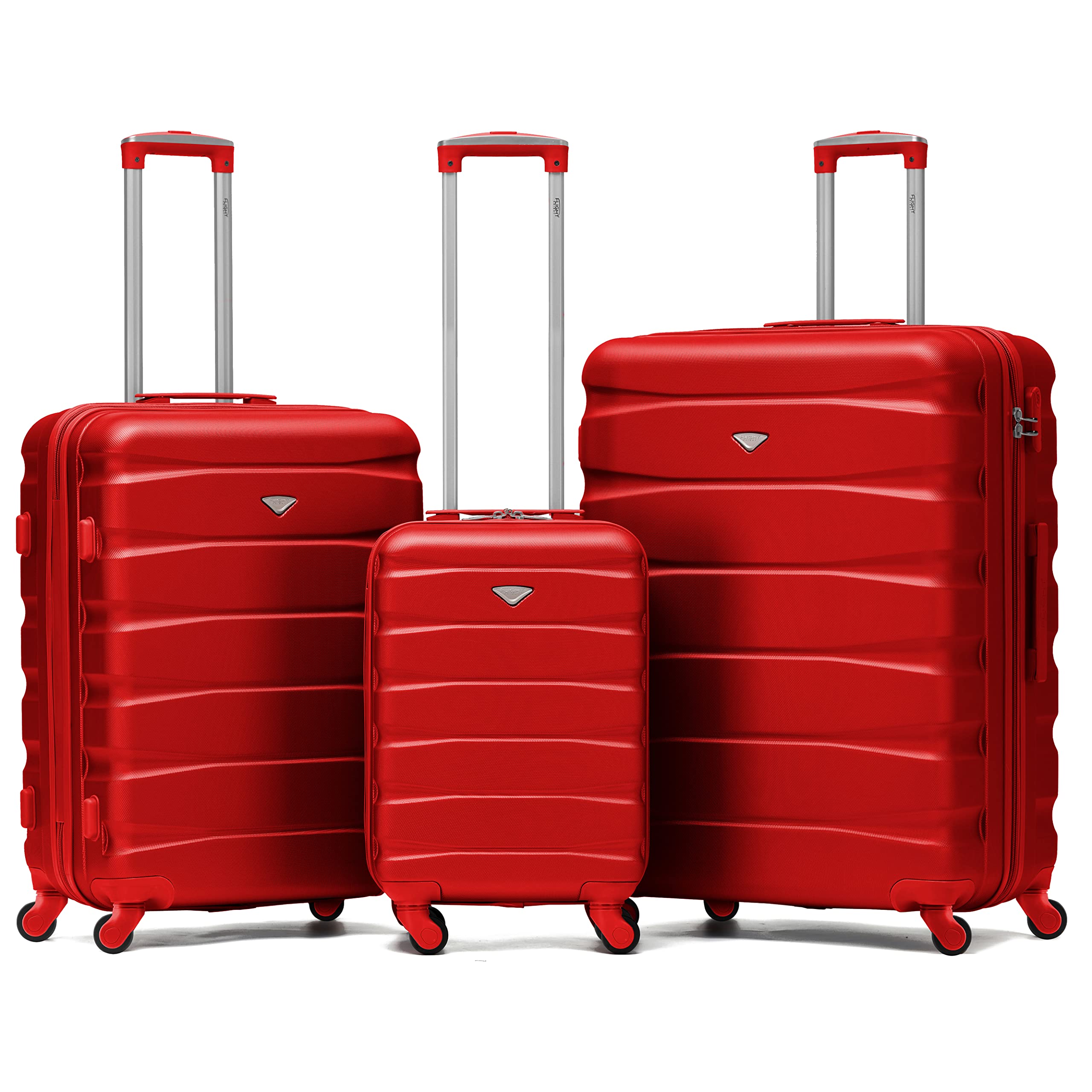Flight Knight Lightweight 4 Wheel ABS Hard Case Medium Suitcase Approved for Over 100 Airlines Including easyJet, British Airways, Ryanair, Jet2, Emirates & Many More - Check-in Medium Size 25" — view 223