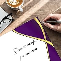 Vista 2 de Spirit Border - Membrete láser y de inyección de tinta, papel de borde certificado (100 certificados, moradodorado)