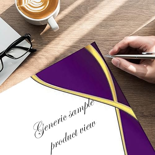 Miniatura 2 de Spirit Border - Membrete láser y de inyección de tinta, papel de borde certificado (100 certificados, moradodorado)