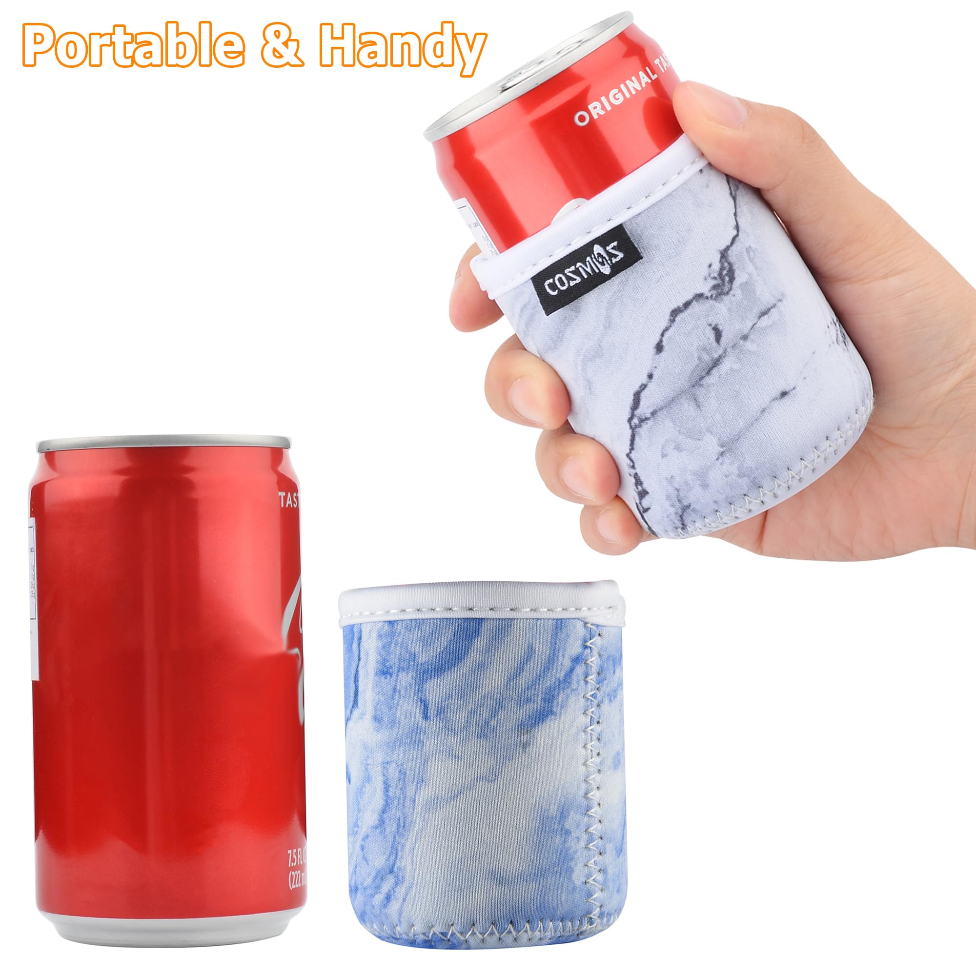 ハンドメイドcan can Amazon.com: Cosmos 4 Pcs Soft Neoprene 7.5 Fl Oz Mini Can Sleeves