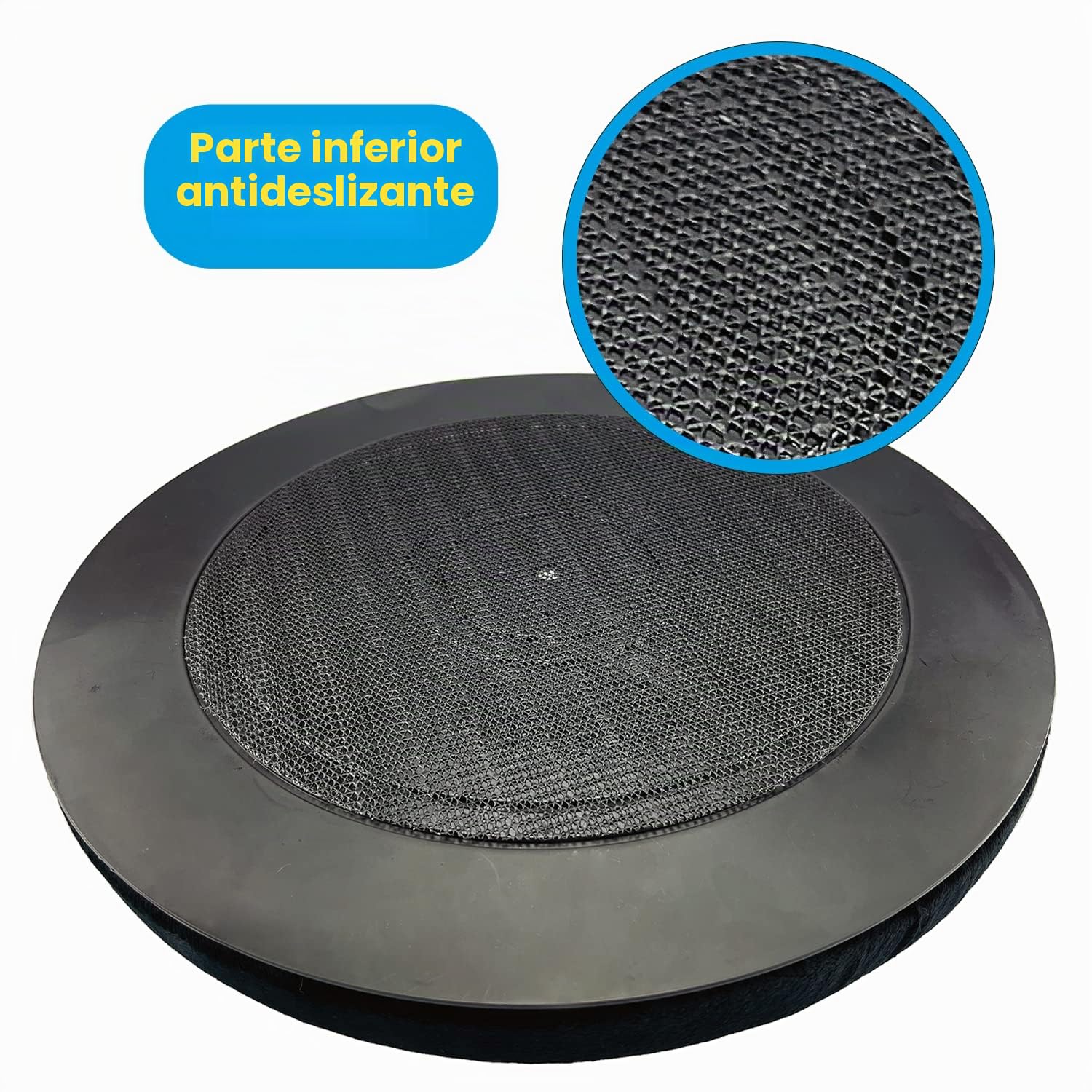 Simply Cojín giratorio universal de 360 grados para silla de coche SSC001, de espuma, color negro