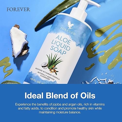 Miniatura 5 de Forever Living - Jabón líquido de aloe, limpieza e hidratación suave con aloe vera, jojoba y aceite de argán, sin gluten y vegano, 16 onzas líquidas