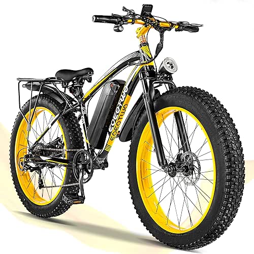 Electric Bike for Adults,1500W Peak Motor E Bikes, 26" Fat