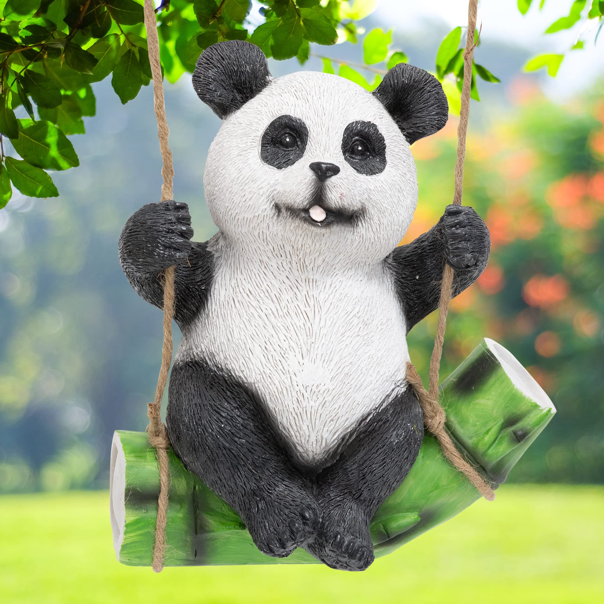 Tuin Dier Panda Standbeeld, Leuke Hars Panda Beeldje