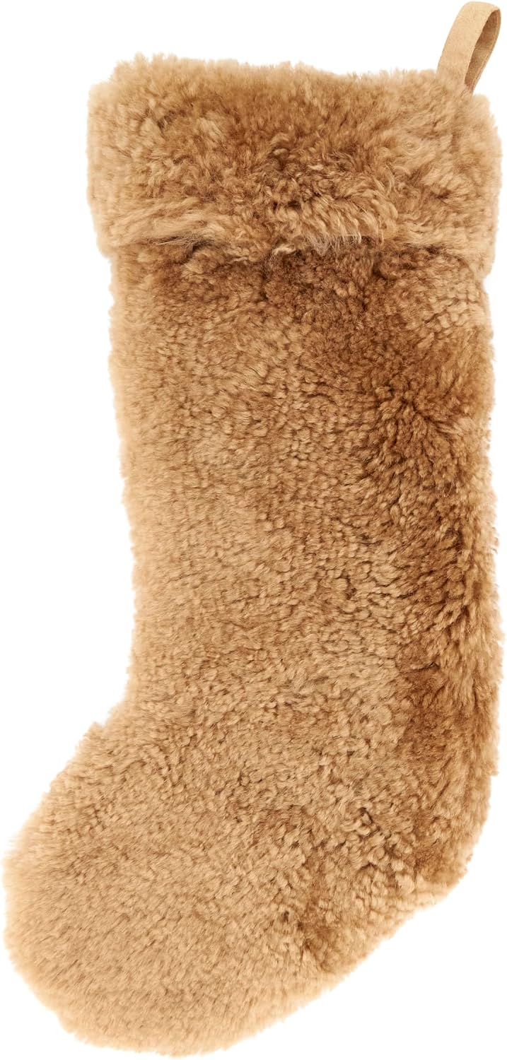 SARO LIFESTYLE Cozy Delight Lamb Fur Stocking