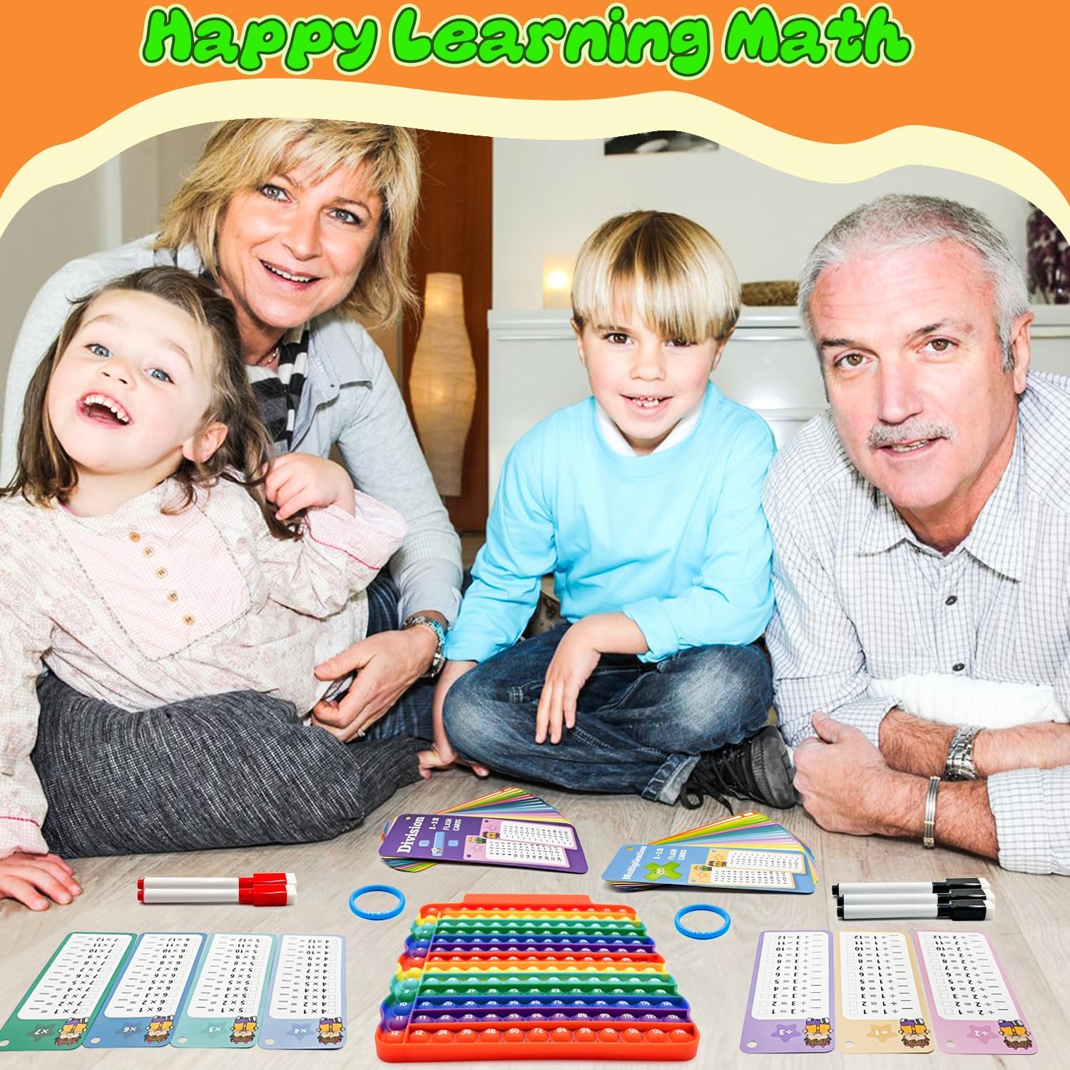 Multiplication Flash Cards + Division Flash Cards + Math Board, Math Flash Cards & Chart, Times Table Manipulatives for Preschoolers 3rd,4th,5th,6th Grade - Image 8