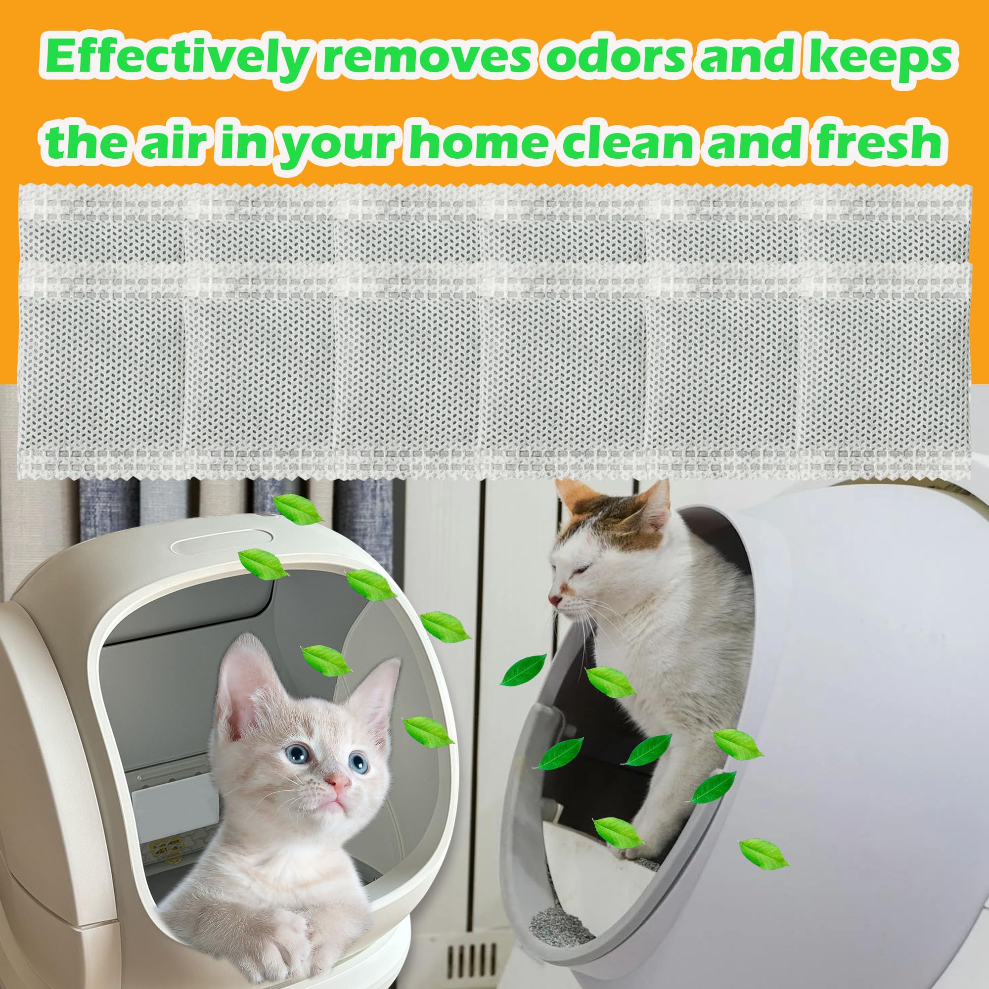 12 Pack Activated Charcoal Filters Refills for Meowant Automatic Litter Box, Pet Odor Eliminator for Meowant Self-Cleaning Cat Litter Box - image 7