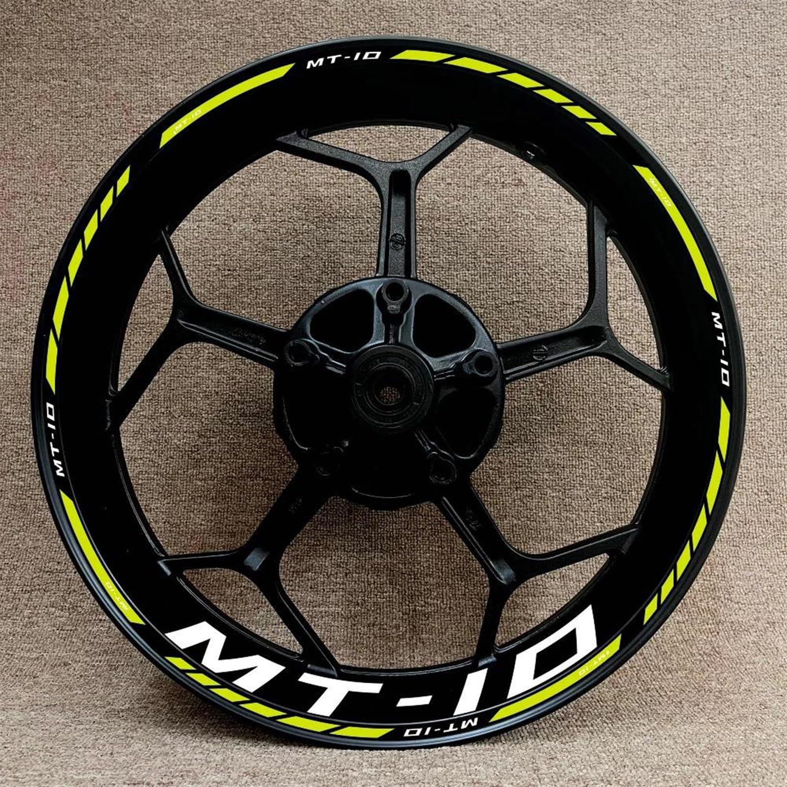Stickers Motorcycle Wheel Stickers Reflective Rim Motorbike Waterproof Decals for MT-10 Mt10(Style 28)