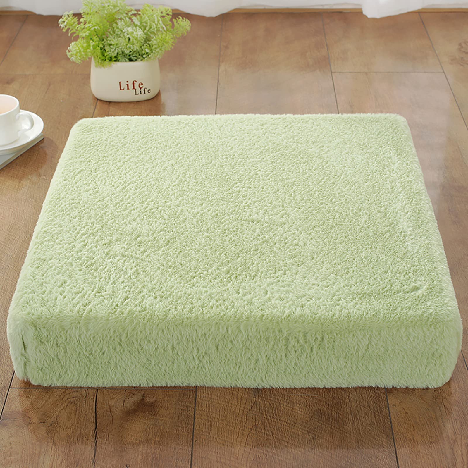 Moderno Cuscino per Seduta,Peluche Quadrato Antiscivolo Cuscino per Sedia Comfort Morbido Cuscino per Sedile Fodera Lavabile, Tinta Unita Memory Foam Cuscino per Sedia per Cucina Sala da Pra
