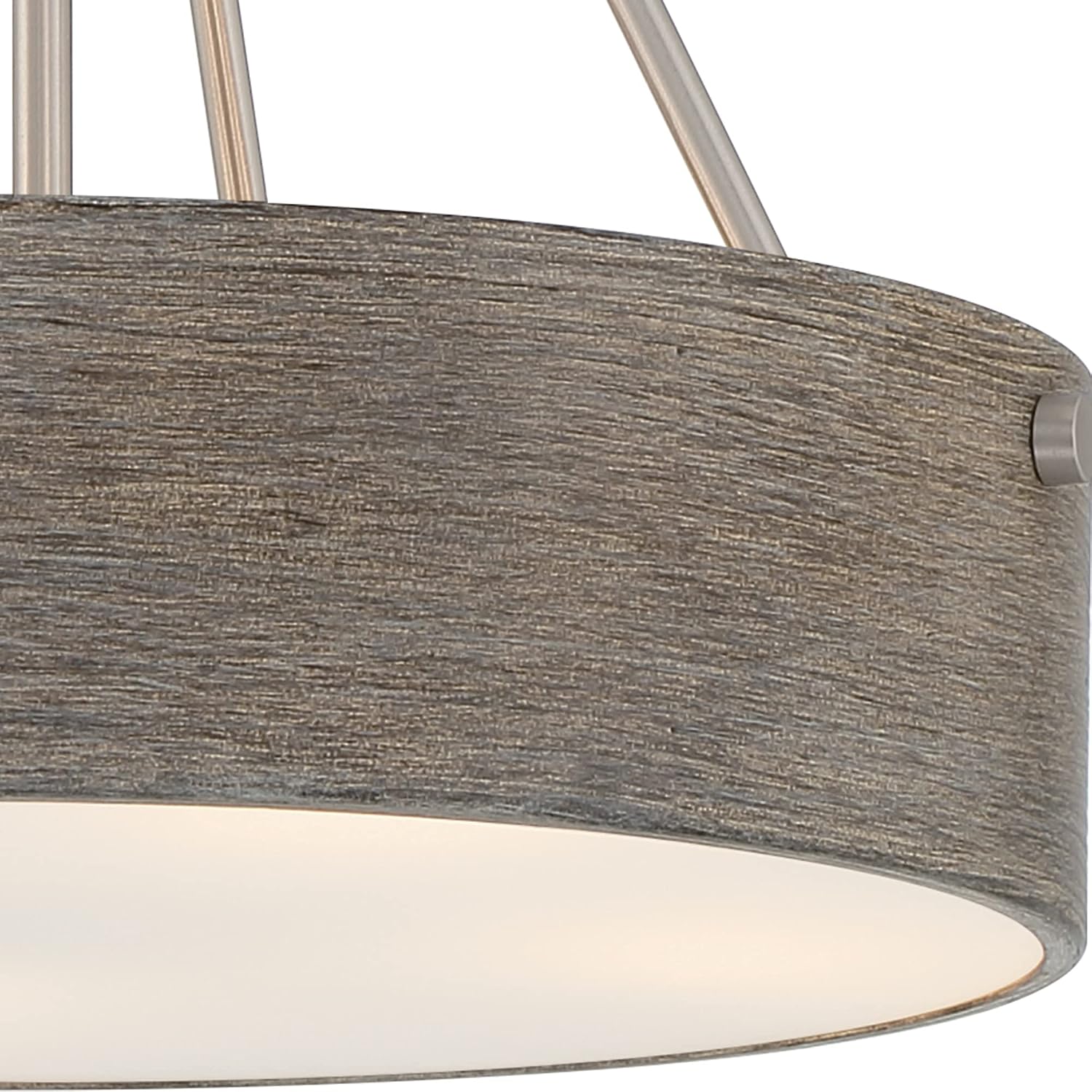 DESIGNERS FOUNTAIN Erba 3-Light Pendant, Brushed Nickel, D228M-16P-BN