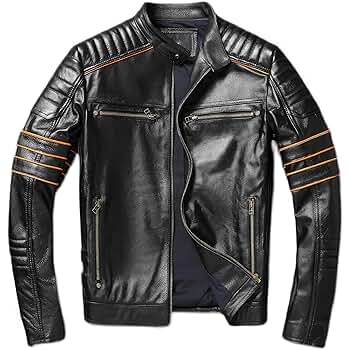The Next Mens Skull Embroidery Men's First Layer Cowhide