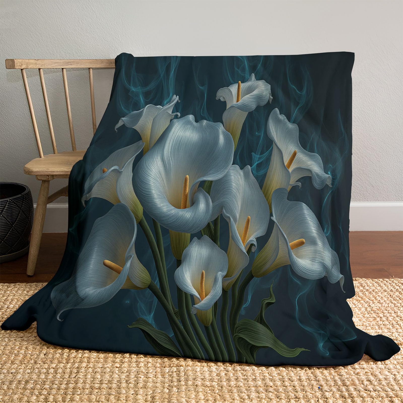 Couvertures de canapé bleu blanc pour soirées cocooning et détente
