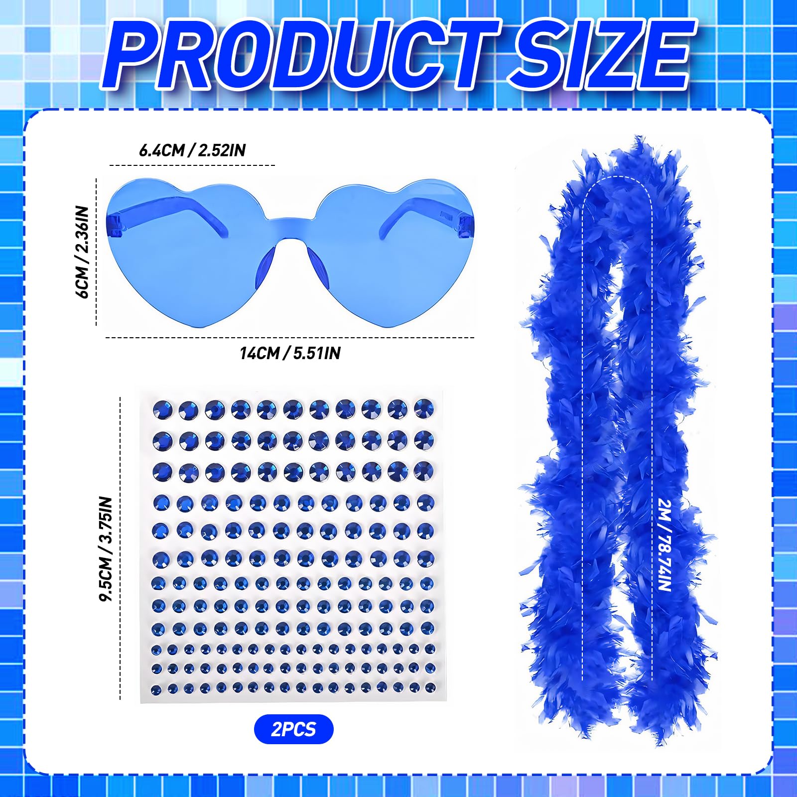 4 Pcs Feather Boa Multipack, Beauty Stickers Boa - Image 2