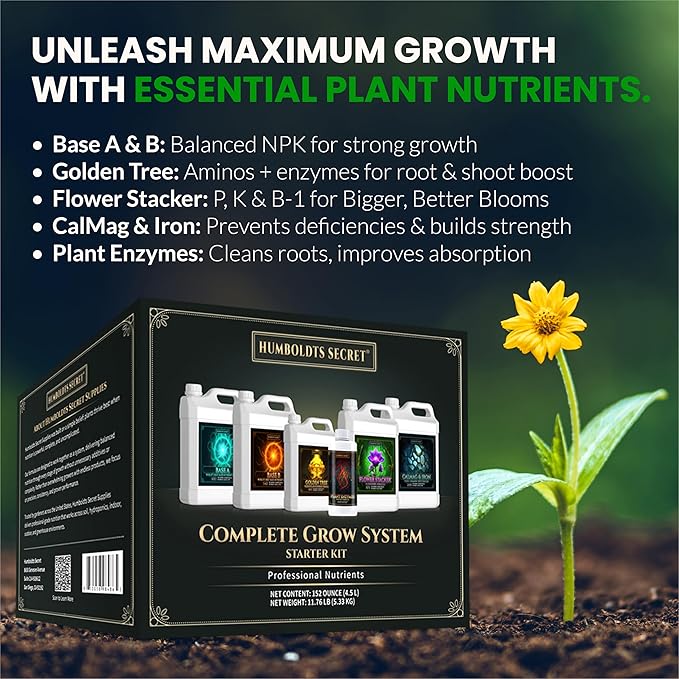 Humboldts Secret Starter Kit Pack - Fertilizante para Plantas miniatura 3
