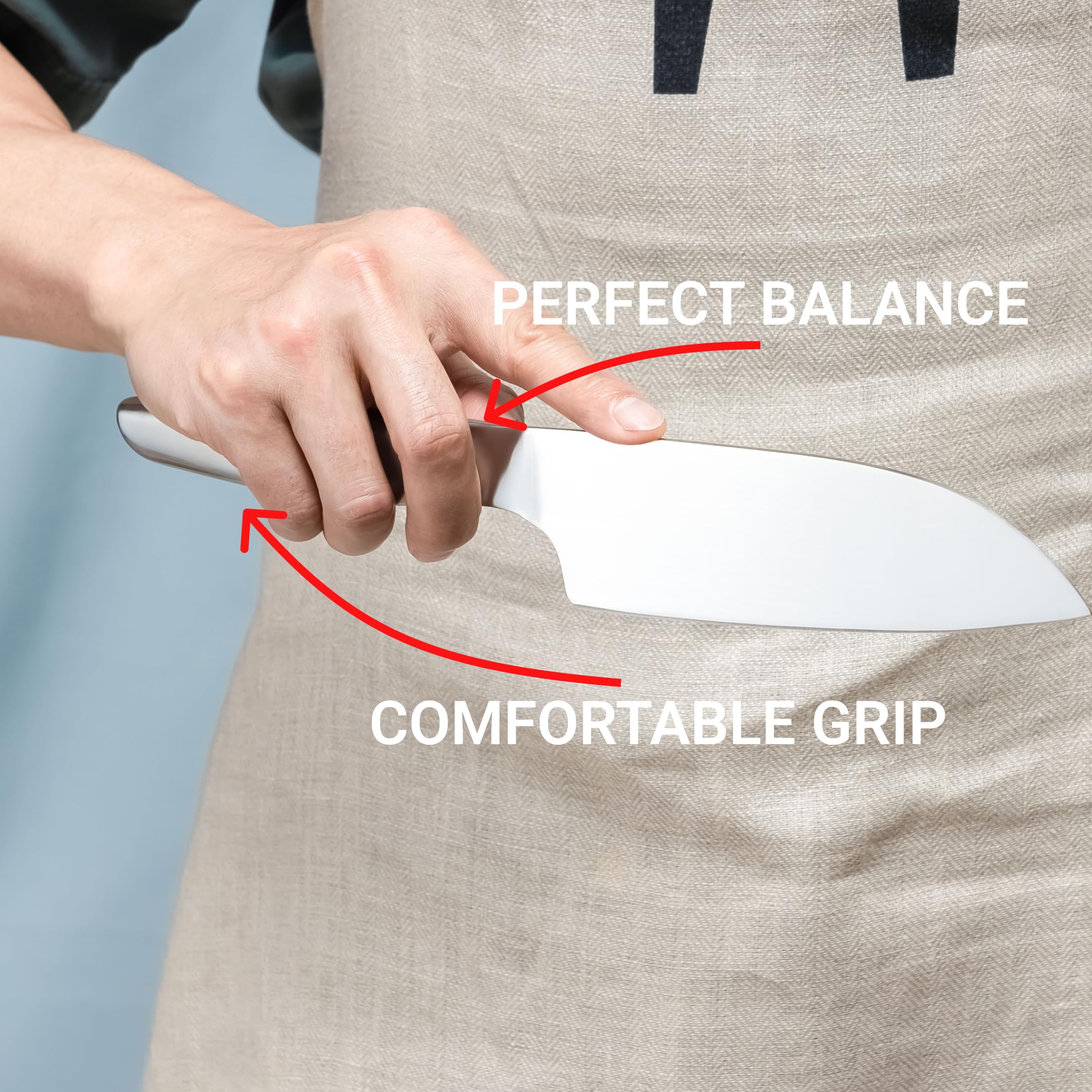 HAST 6.3-inch Santoku Knife, Ultra-Sharp, Premium Japanese Carbon Steel, Lightweight, Ergonomic & Award-Winning Design — Amazon image 7
