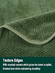 Large Bath Towels Set 30x60 Inches Super Soft Absorbent Quick Dry Luxury Microfiber Shower Towels for Bathroom -Olive Green,Pack of 6