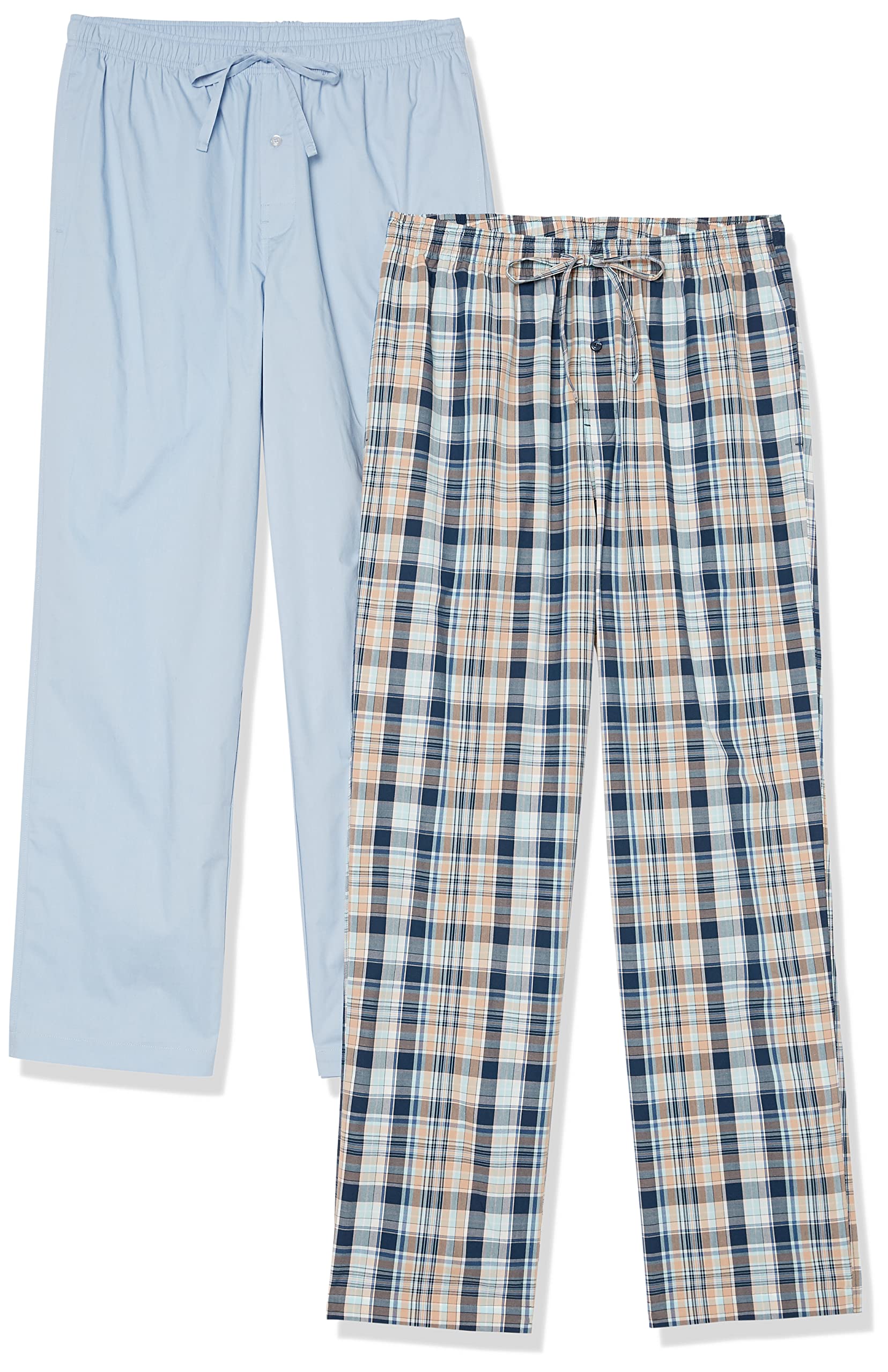Amazon Essentials Men's Cotton Poplin Full-Length Pajama Pants
