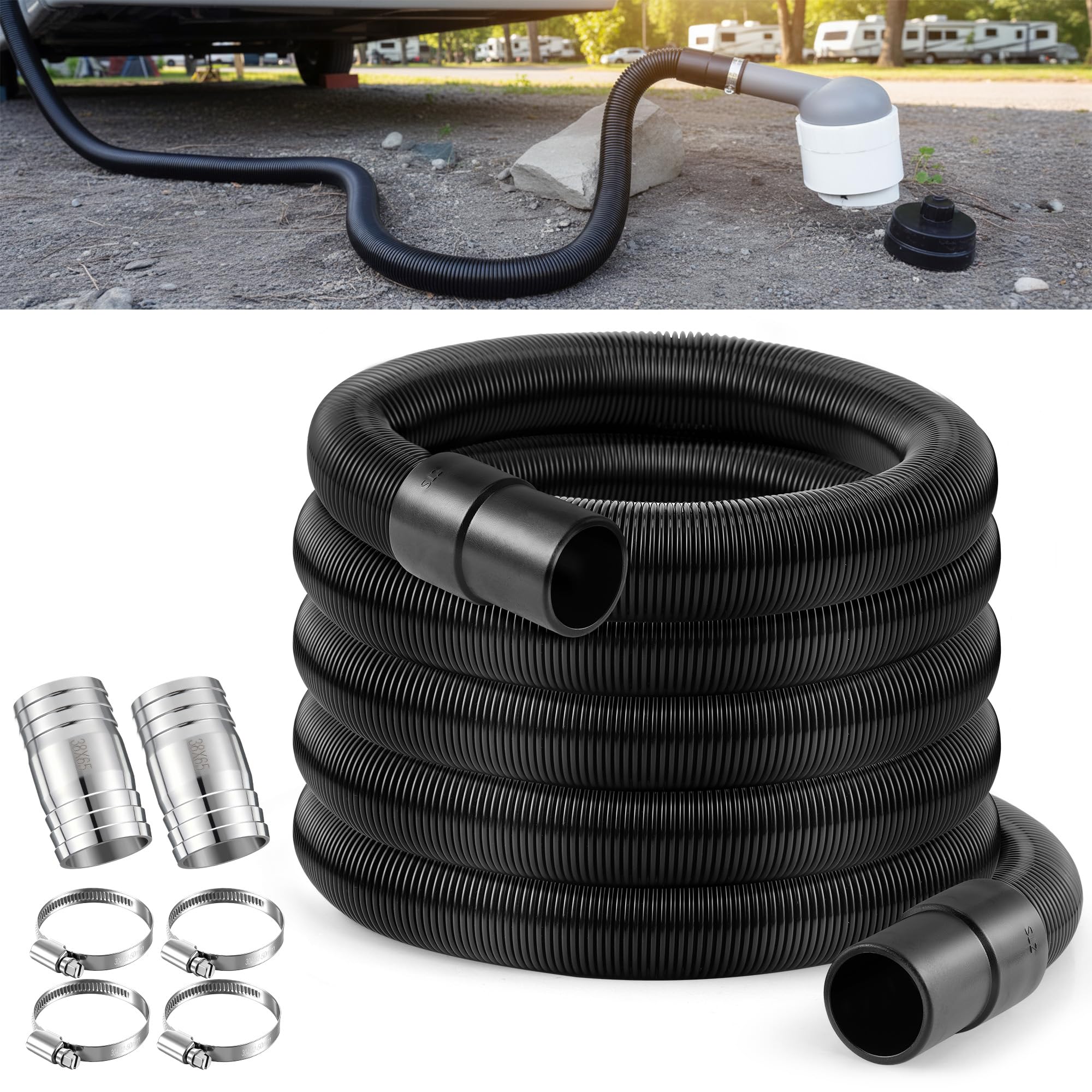97521 RV Macerator Hose Kit Compatible with Thetford Sani-Con Turbo,1 Pack
