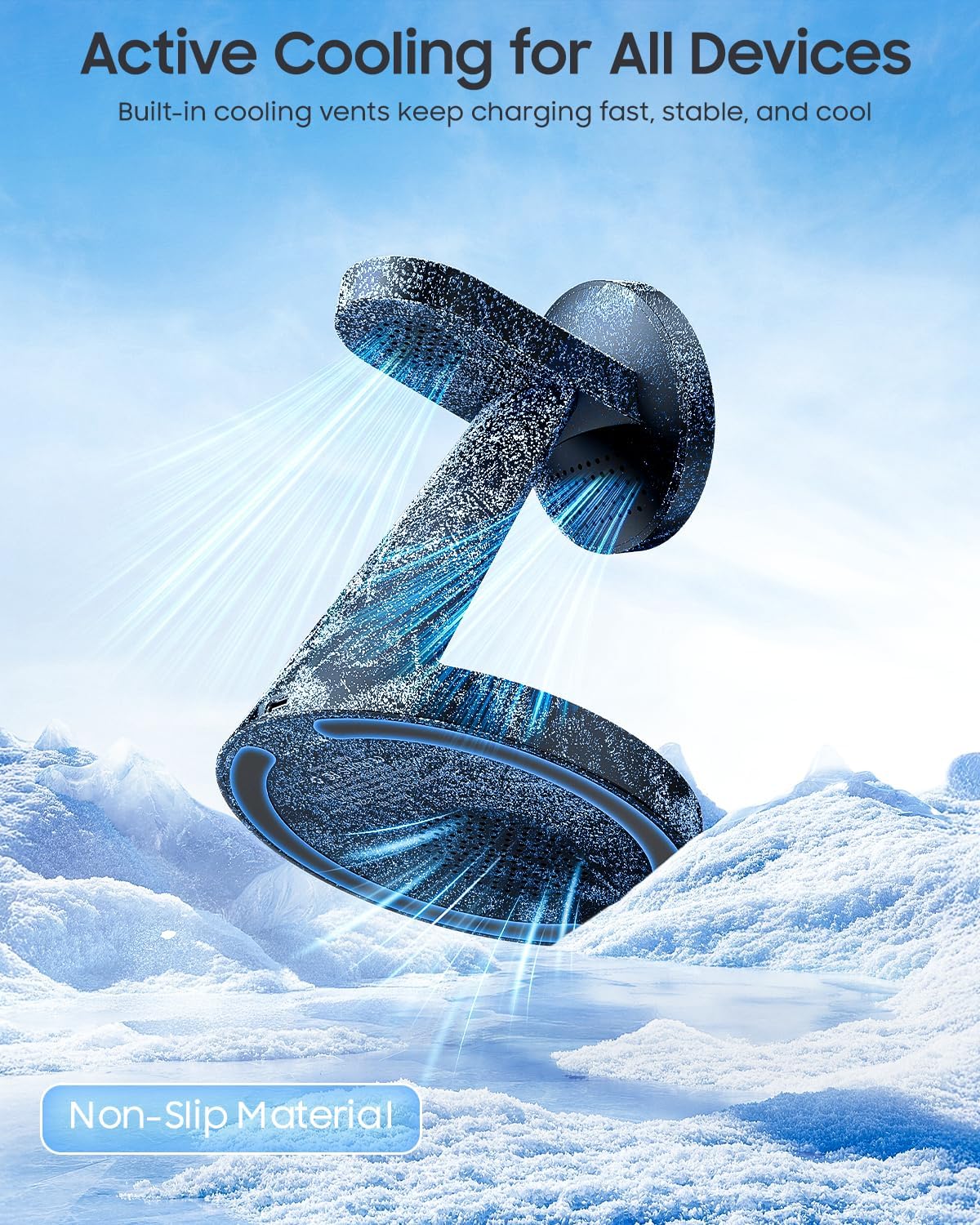 25W Fast Charging Station for MagSafe Charger for iPhone 17/16/S26 Ultra/Pixel 10, 3 in 1 Magnetic Wireless Charger with 45W Adapter Only for iWatch & Earbuds, Charger Stand Dock with Heat Dissipation