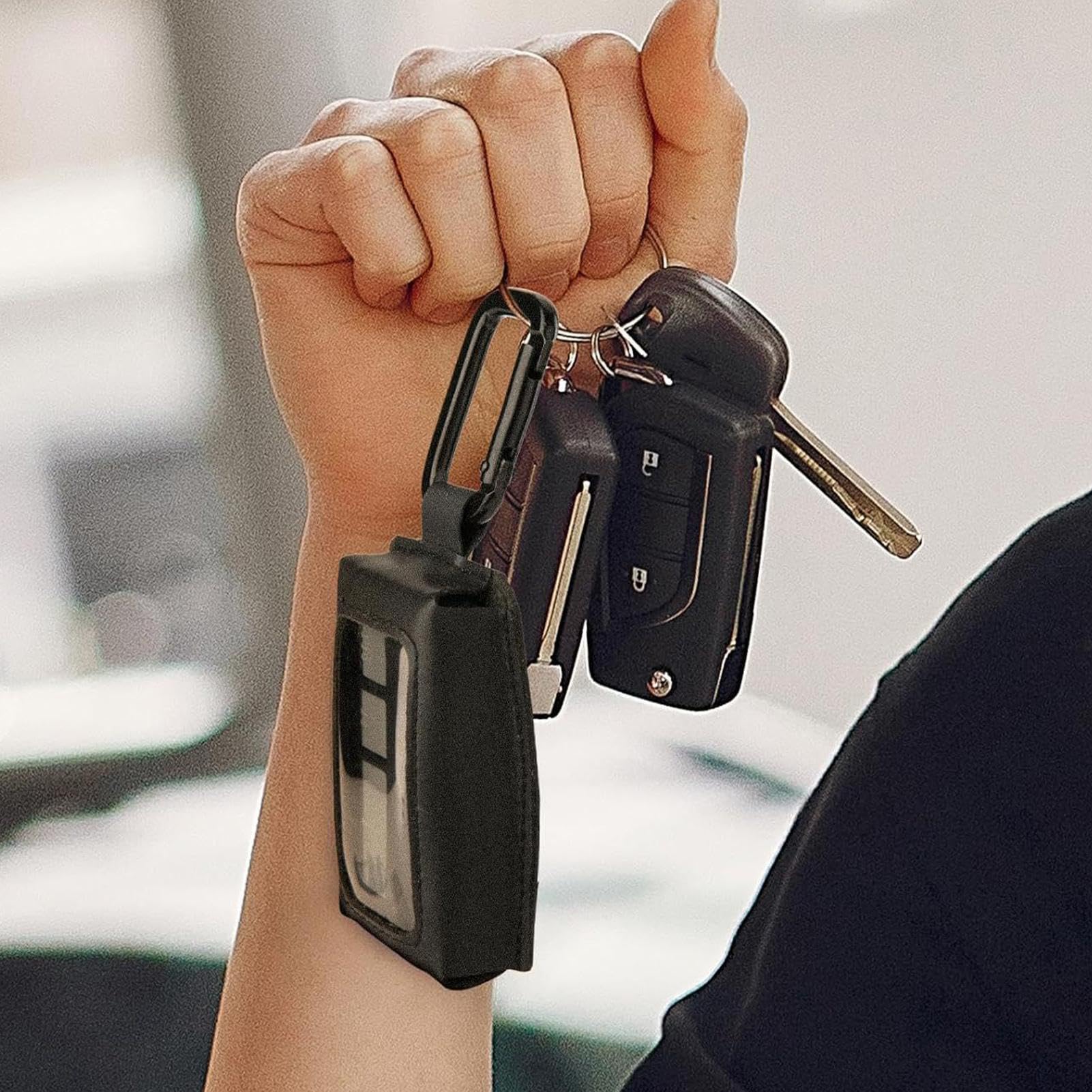 Funda para mando a distancia de garaje | Soporte antiperdido Universal Portátil Ligero - Carcasa Abrepuerta Garaje Para Exterior Coche Casa Portal Trabajo Aparcamiento