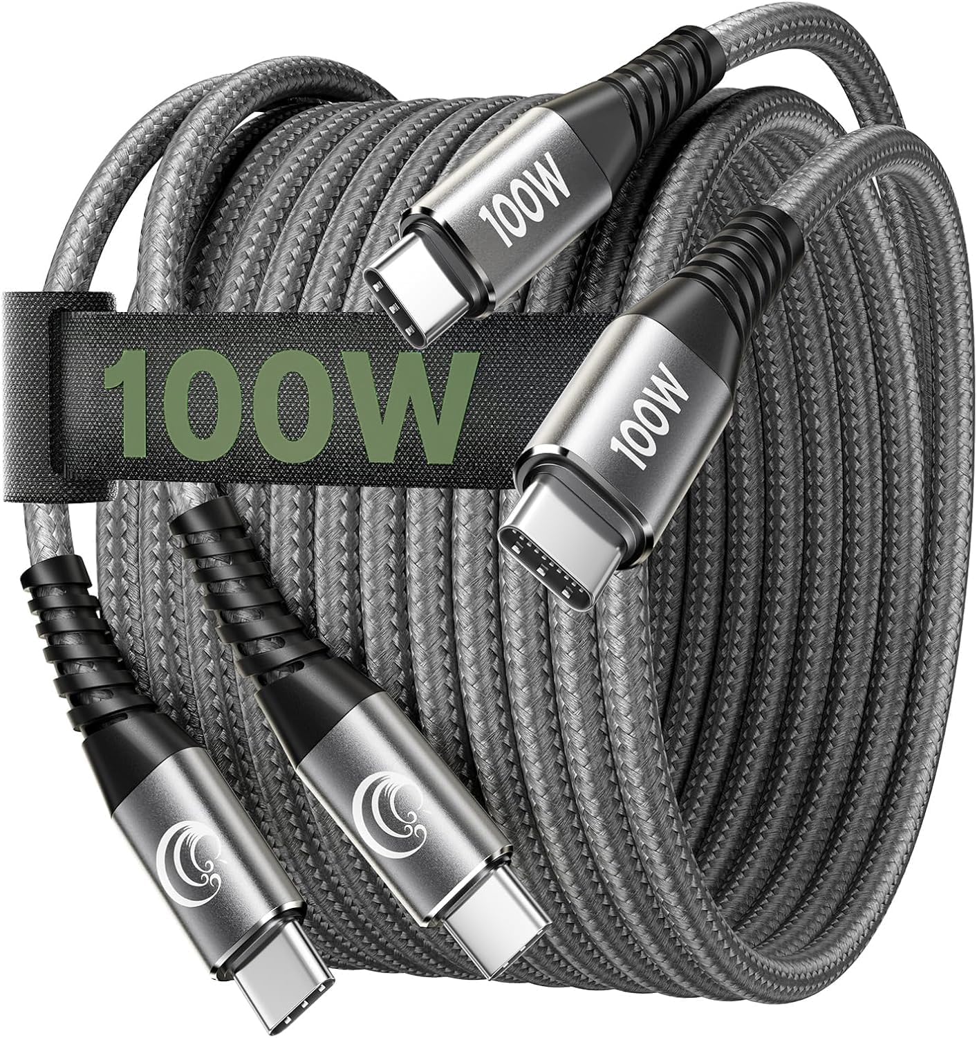 USB C auf USB C Kabel 100W USB C Kabel [ 2Stück 2M+2M ] PD 3.0 Schnellladekabel Nylon USB Typ C Ladekabel für iPhone 17 16 15 Pro Max, Samsung S25 S24 S23 S22 S21, iPad, MacBook Air, Pixel,Switch