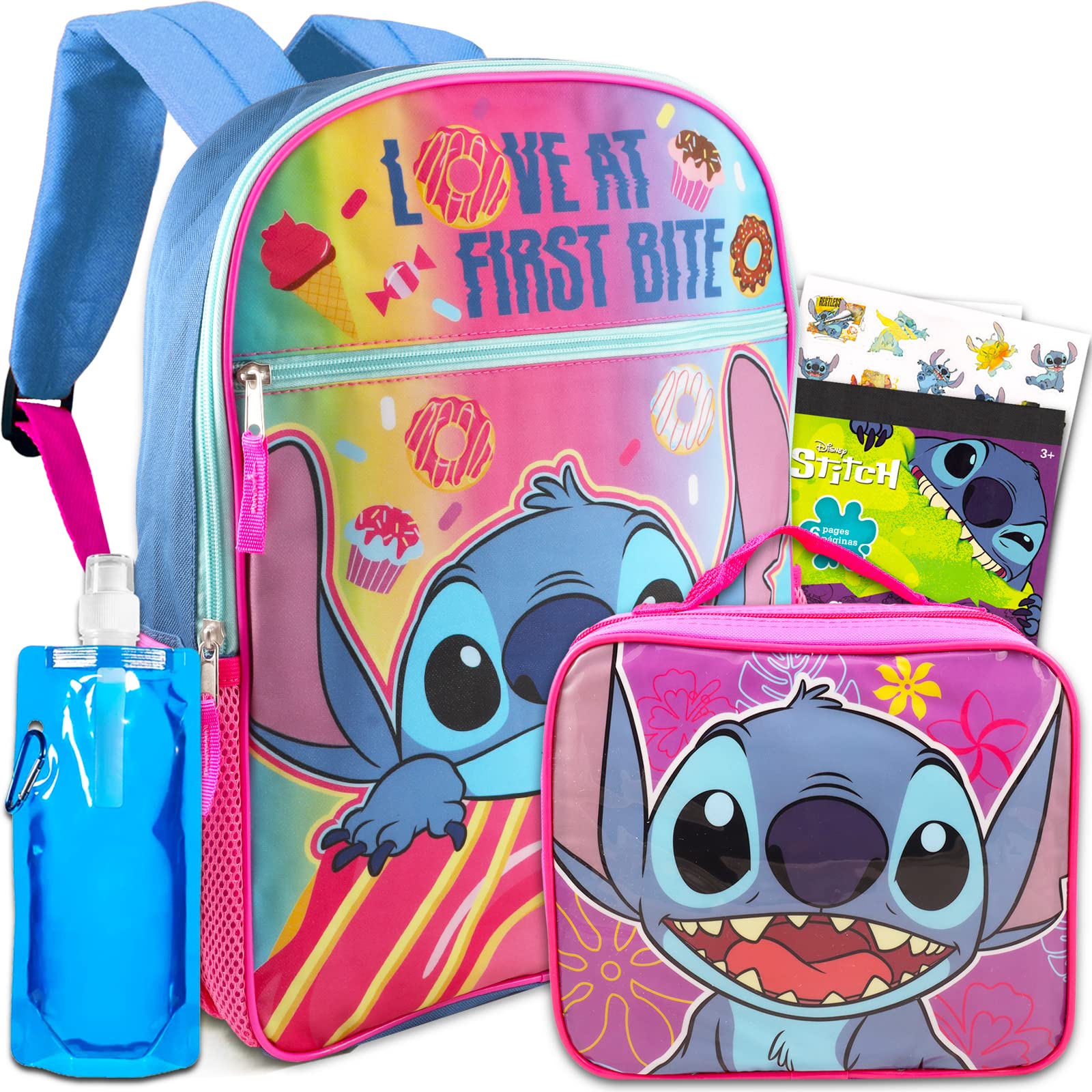 Buy Lilo and Stitch Backpack with Lunch Box Bundle with 16” Lilo and