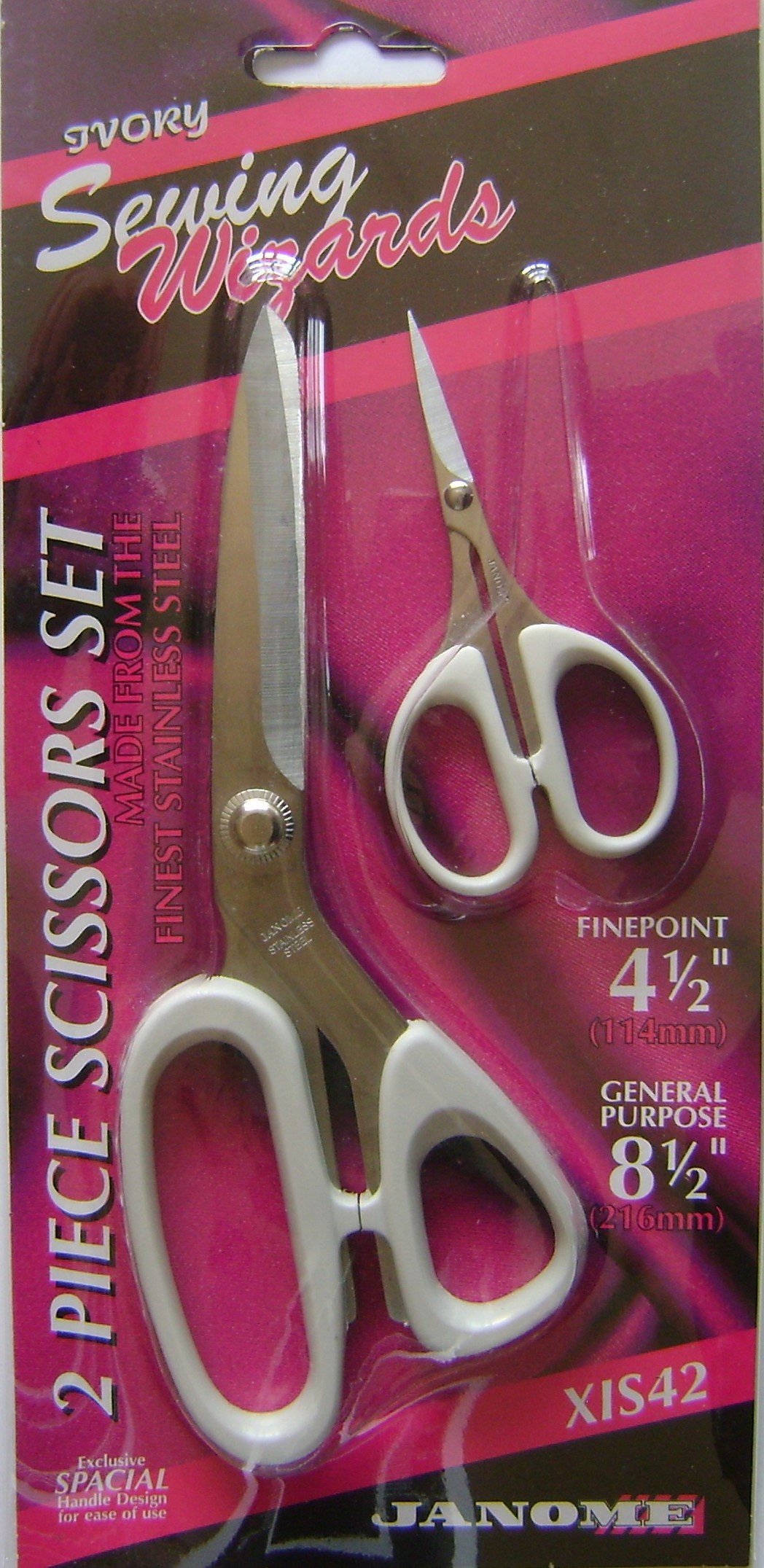 Janome Scissors - 8½ and 4½ in 2 Piece Scissor Set