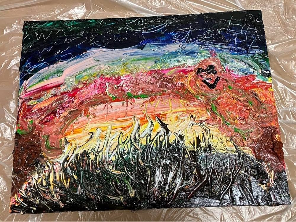 Amazon.co.jp: 絵 絵画 油絵 油彩 モダン アート 雑貨