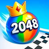 Merge Race 2048 - 楽しい数字パズルランゲーム：ボールを転がして合体しながら、カラフルな3Dコースを進もう！