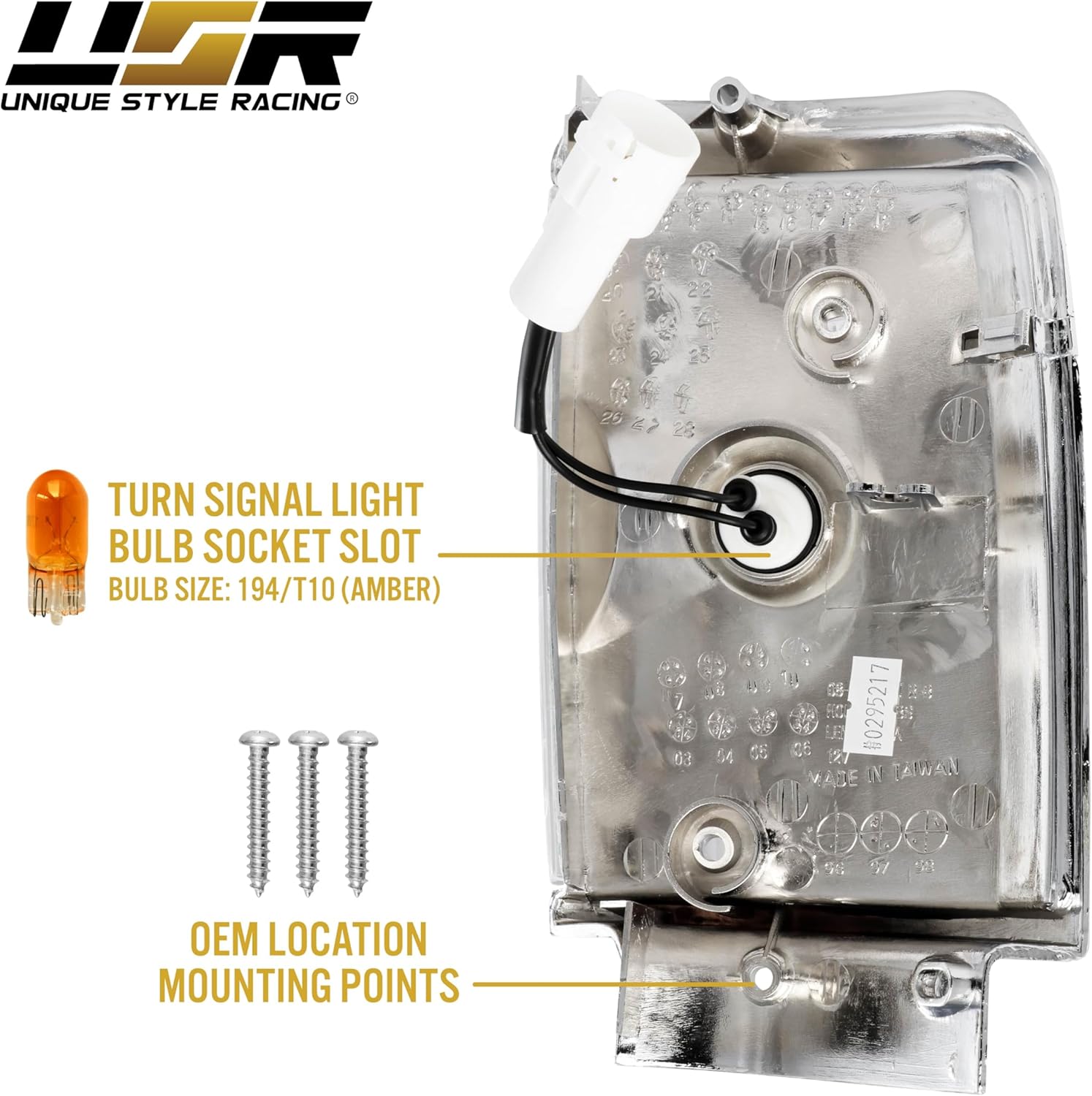USR 87-88 LN80 PickUp Truck Corner Light – Front Parking Lamps (Left + Right) Pair - Compatible with 1987-1988 Toyota Pick Up 4WD 4x4 Trucks Only All Models (CLEAR LENS LIGHTS with BULBS & SOCKETS)