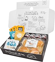 The Cornish Company Afternoon Tea Hamper – Deluxe Tea Set Hamper Gifts for Women Includes Fresh Scones, Biscuits – Birthdays, Anniversaries & Special Occasions