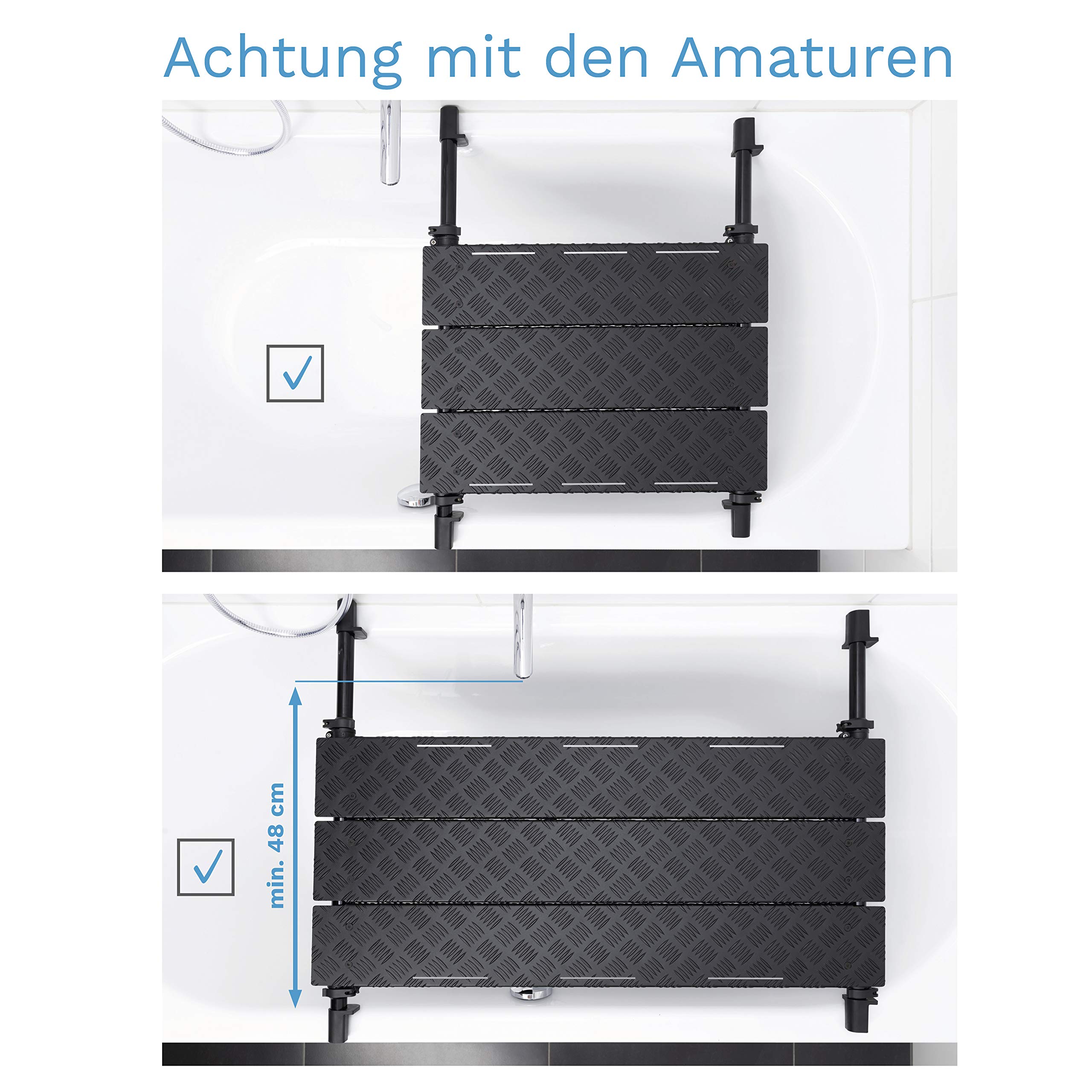 DogShower - Aus Aluminium - Hundedusche für Ihre Badewanne zur optimalen Pflege Ihres Hundes Hundehygiene - Hundepflege - platzsparend (XL)