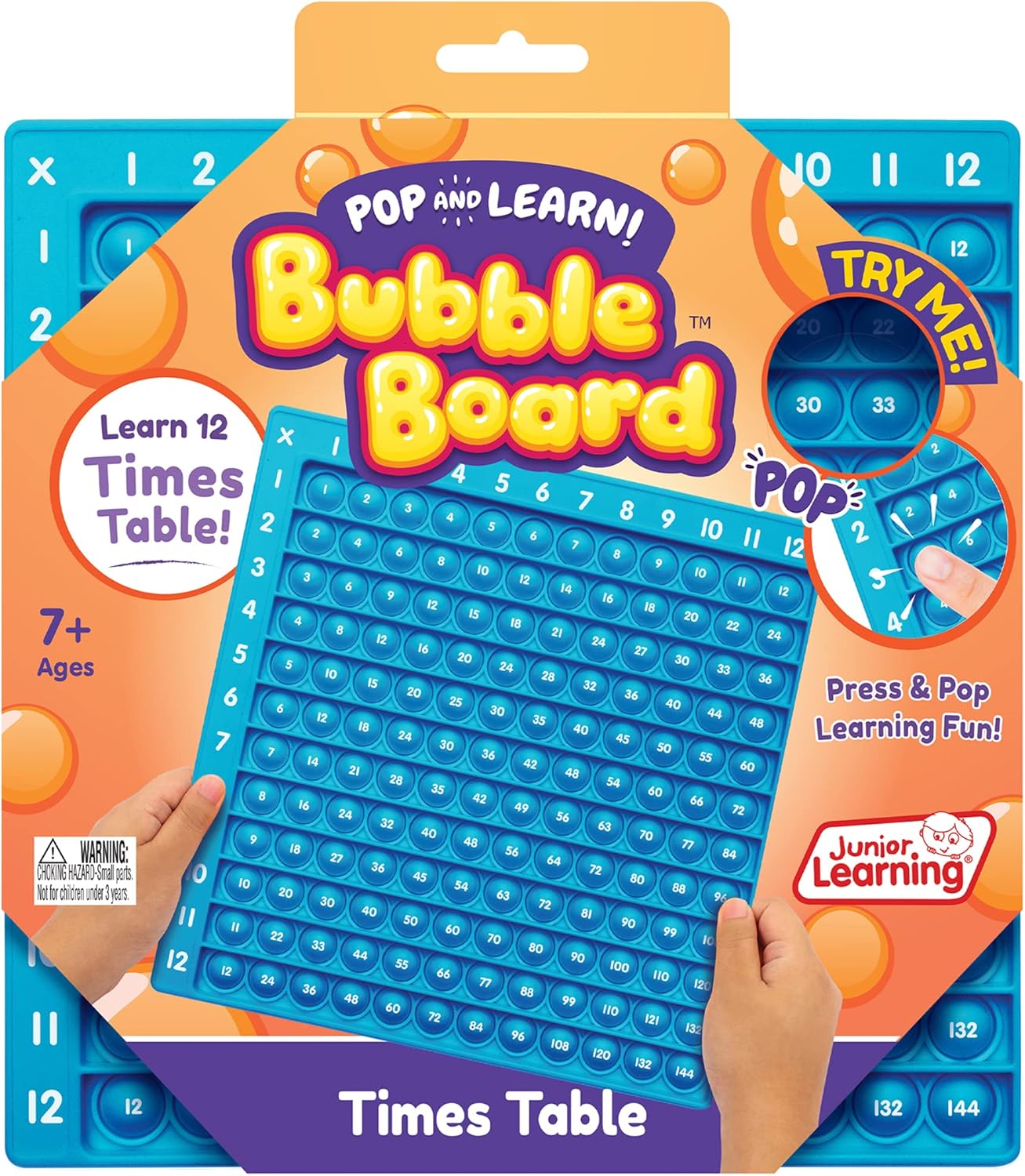 Junior Learning Times Table Bubble Board, Multicolor (JL680), Medium