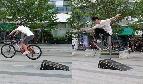 Miniatura 9 de Rampa de patineta y bicicleta - Rampa para scooter, BMX, RC Car & Skate para niños - Soporte de exhibición