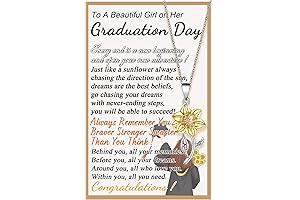 Dainty Sunflower Necklace Ideal Graduation Gift for Daughter 2023