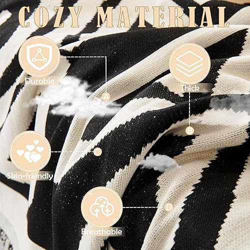 Miniatura 4 de HANDONTIME Funda de sofá bohemia para perros, funda negra para sofá de 3 plazas, funda de sofá de felpilla beige para sofá modular en forma de L,