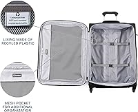Vista 4 de Travelpro Maxlite 5 - Juego de 2 piezas de equipaje de mano de tela, expandibles con 4 ruedas giratorias, bolso blando para debajo del asiento, Negro
