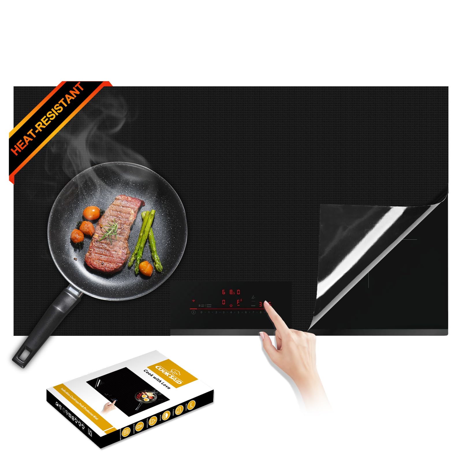 Photo 1 of Cook's Aid Induction Cooktop Protector Mat 20.4" x 30.7"